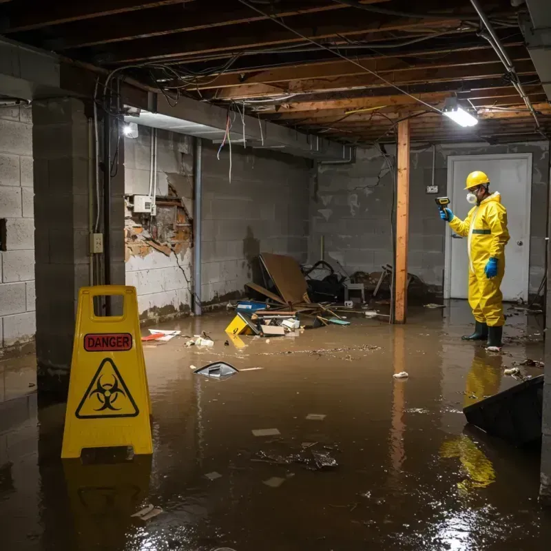 Flooded Basement Electrical Hazard in El Dorado Hills, CA Property